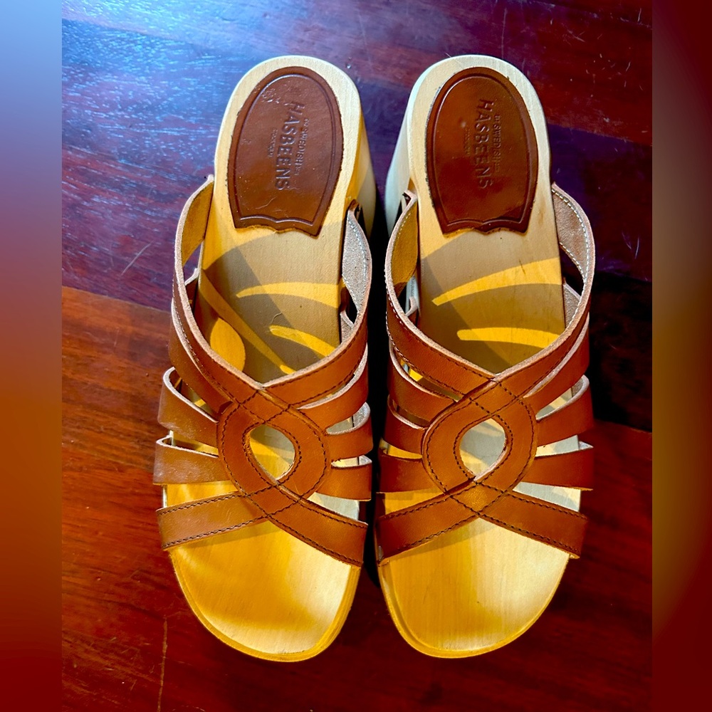 Brown Women's Swedish Hasbeen Sandals